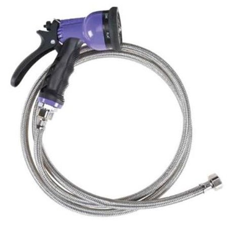 BPF 6-in-1 Spray Hose 60 In Purple BP2632656